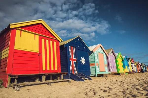 Brighton Beach bathing boxes, Bayside Melbourne